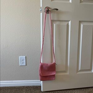 Coral Crochet Crossbody Bag by The Sal